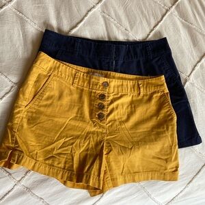 2 pair of LOFT flat front shorts, women’s size 8